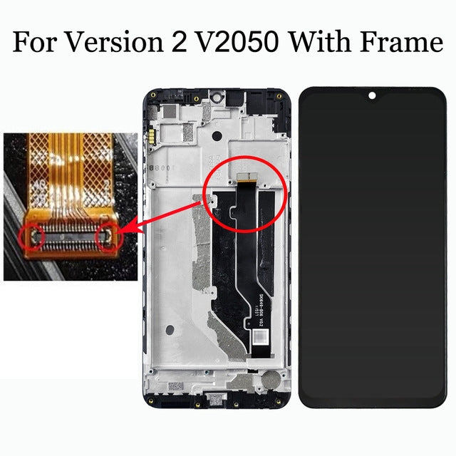 OEM LCD Screen For ZTE 20 Smart V2050  Digitizer Full Assembly with Frame���Black) - free shipping - PMC TechLife - Order now!