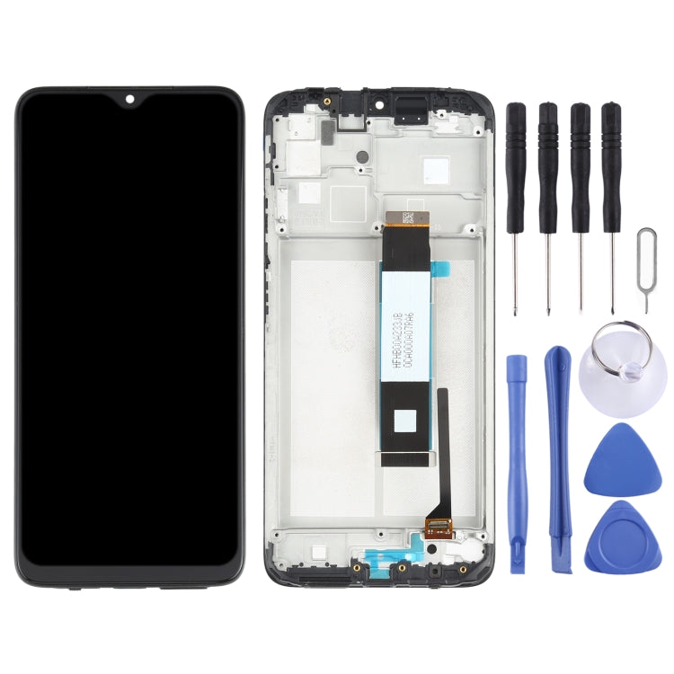 LCD Screen and Digitizer Full Assembly with Frame for Xiaomi Redmi Note 9 4G / Poco M3 / Redmi 9 Power M2010J19SC M2010J19CG(Black) - free shipping - PMC TechLife - Order now!