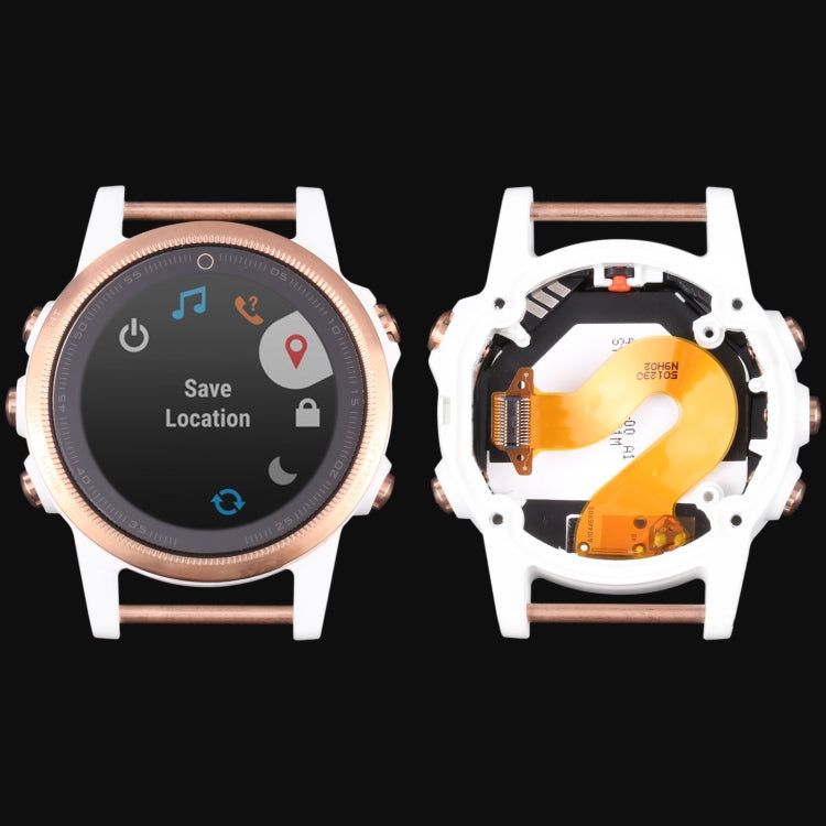 LCD Screen and Digitizer Full Assembly With Frame for Garmin Fenix 5S (Sapphire Version)(White) -  by PMC Jewellery | Online Shopping South Africa | PMC Jewellery