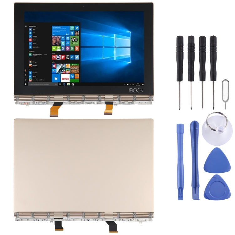 OEM LCD Screen for Lenovo YOGA Book YB1-X91 YB1-X91L YB1-X91F Digitizer Full Assembly with Frame(Gold) - LCD Screen by PMC Jewellery | Online Shopping South Africa | PMC Jewellery