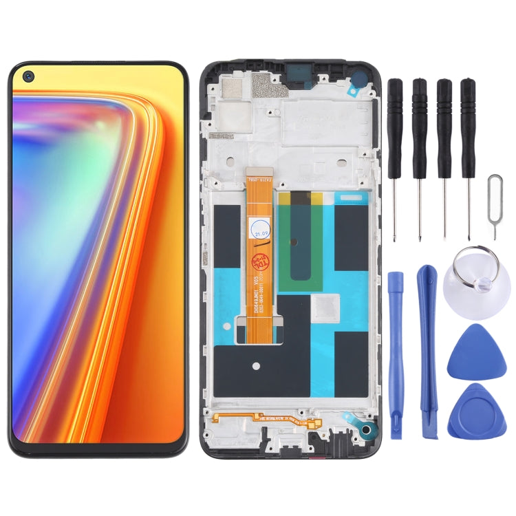 LCD Screen and Digitizer Full Assembly With Frame for OPPO Realme Narzo 20 Pro / Realme 7 (Global) 4G RMX2155 - free shipping - PMC TechLife - Order now!