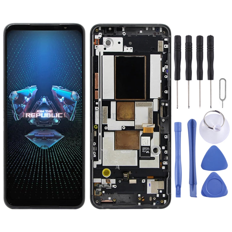 Original AMOLED LCD Screen for Asus ROG Phone 5 ZS673KS 1B048IN I005DB I005DA Digitizer Full Assembly with Frame���Black) - free shipping - PMC TechLife - Order now!
