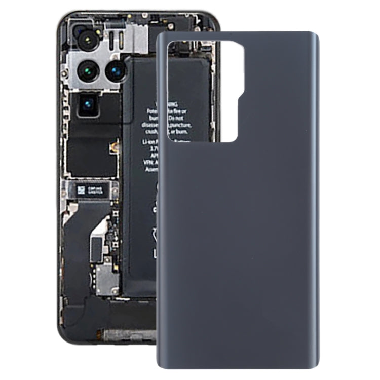 Glass Battery Back Cover for ZTE Axon 30 Ultra 5G(Black) - For ZTE by PMC TechLife | Online Shopping South Africa | PMC TechLife