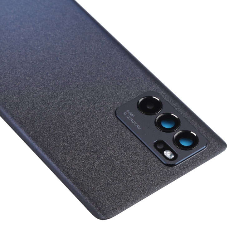 For OPPO Reno6 Pro 5G PEPM00, CPH2249 Original Battery Back Cover (Black) - Back Cover by PMC TechLife | Online Shopping South Africa | PMC TechLife