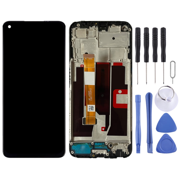 For OnePlus Nord N200 5G DE2118 Digitizer Full Assembly with Frame OEM LCD Screen (Black) - free shipping - PMC TechLife - Order now!