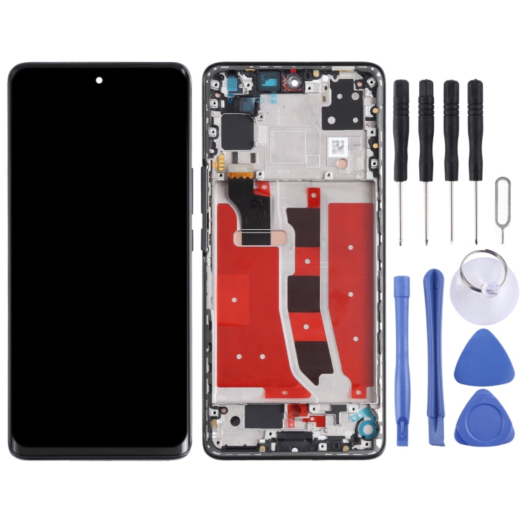 Original OLED LCD Screen for Honor V40 Lite Digitizer Full Assembly with Frame(Black) - free shipping - PMC TechLife - Order now!