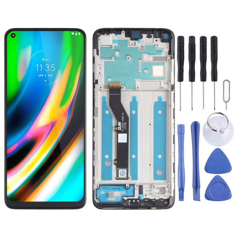 TFT LCD Screen for Motorola Moto G9 Plus XT2087-1 Digitizer Full Assembly with Frame (Black) - free shipping - PMC TechLife - Order now!
