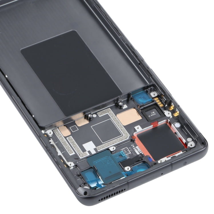 Original Front Housing LCD Frame Bezel Plate for Xiaomi 12 Pro / 12 Dimensity / 12S Pro(Black) - Frame Bezel Plate by PMC TechLife | Online Shopping South Africa | PMC TechLife