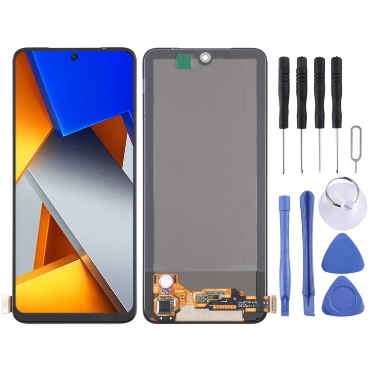 AMOLED Material Original LCD Screen and Digitizer Full Assembly for Xiaomi Poco M4 Pro - free shipping - PMC TechLife - Order now!