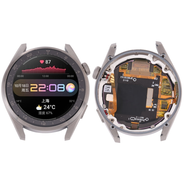 Original LCD Screen and Digitizer Full Assembly With Frame for Huawei Watch 3 Pro(Silver) -  by PMC TechLife | Online Shopping South Africa | PMC TechLife