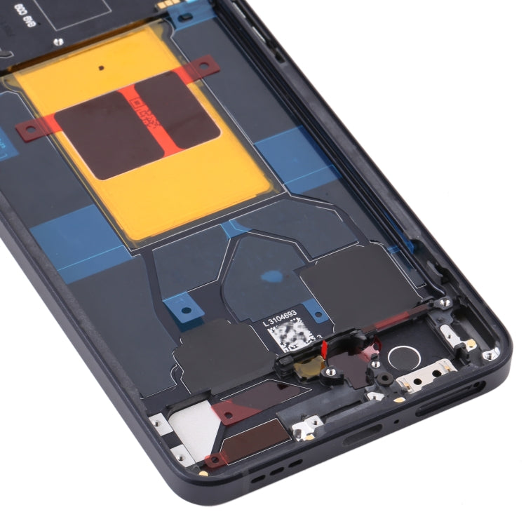 For OPPO Reno6 5G PEQM00 CPH2251 Original Front Housing LCD Frame Bezel Plate (Black) - Frame Bezel Plate by PMC TechLife | Online Shopping South Africa | PMC TechLife