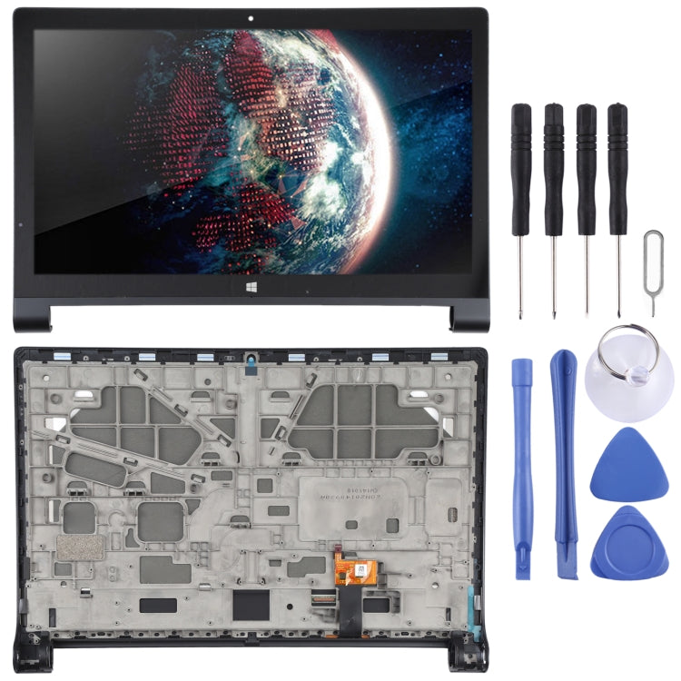 OEM LCD Screen for Lenovo YOGA Tablet 2 Pro 1371F Digitizer Full Assembly with Frame (Black) - free shipping - PMC TechLife - Order now!
