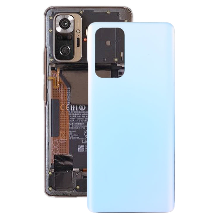 Glass Battery Back Cover for Xiaomi Redmi Note 10 Pro/Redmi Note 10 Pro Max/Redmi Note 10 Pro India(Blue) - Back Cover by PMC Jewellery | Online Shopping South Africa | PMC Jewellery