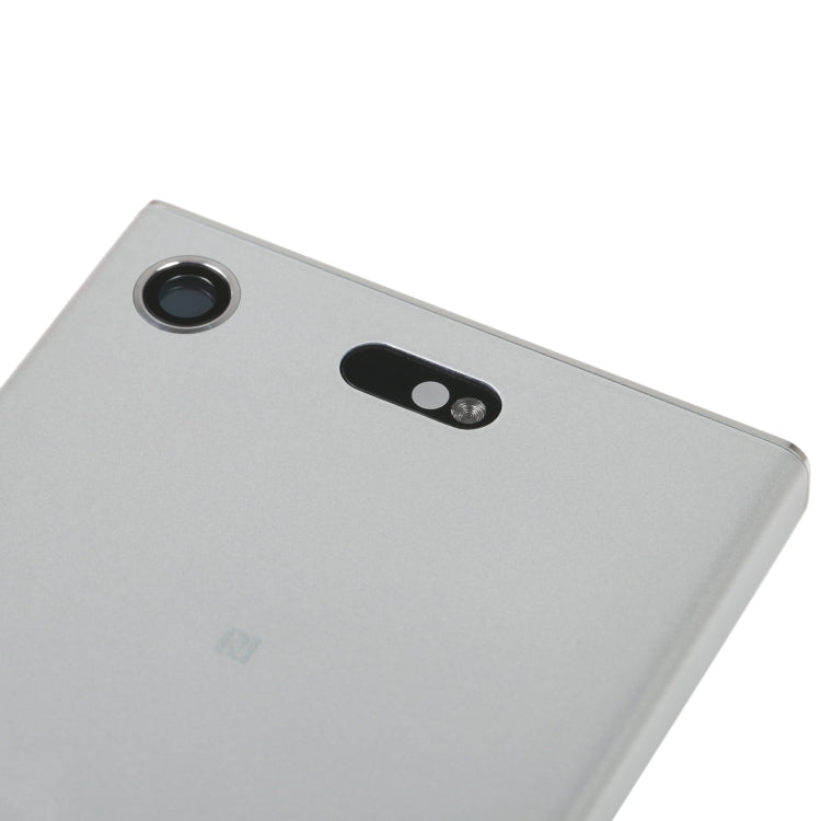 Original Battery Back Cover with Camera Lens Cover for Sony Xperia XZ1 Compact(Silver) - Back Cover by PMC TechLife | Online Shopping South Africa | PMC TechLife