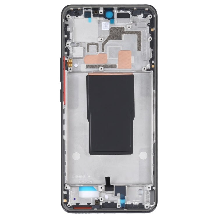 For Xiaomi Redmi K50 Ultra / 12T / 12T Pro Original Front Housing LCD Frame Bezel Plate(Black) - Frame Bezel Plate by PMC TechLife | Online Shopping South Africa | PMC TechLife
