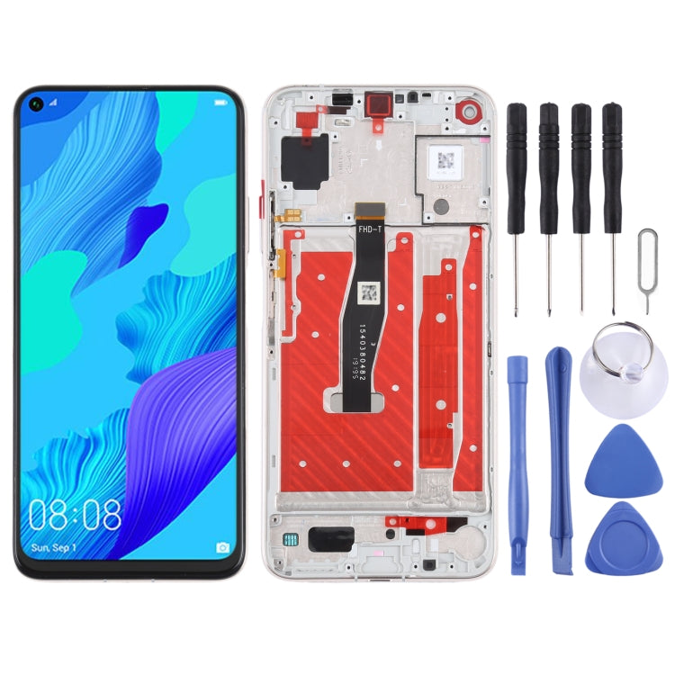 Original LCD Screen For Honor 20 / Huawei Nova 5T Digitizer Full Assembly with Frame(Silver) - free shipping - PMC TechLife - Order now!