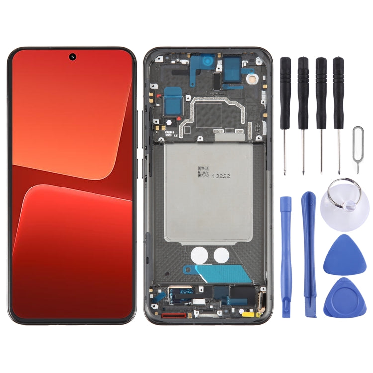 AMOLED Original LCD Screen For Xiaomi 13 Digitizer Full Assembly with Frame (Black) - free shipping - PMC TechLife - Order now!