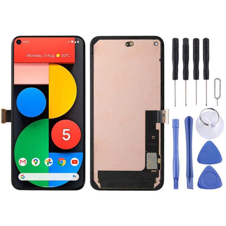 OLED LCD Screen For Google Pixel 5 5G Digitizer Full Assembly with Frame(Black) - free shipping - PMC TechLife - Order now!