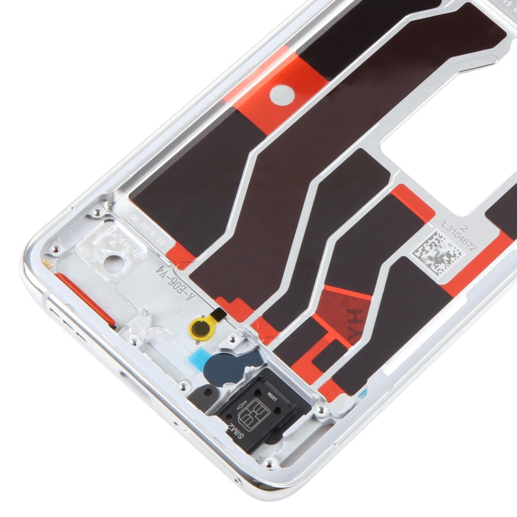 For OPPO Find X3 Pro Original Front Housing LCD Frame Bezel Plate (Silver) - Frame Bezel Plate by PMC TechLife | Online Shopping South Africa | PMC TechLife