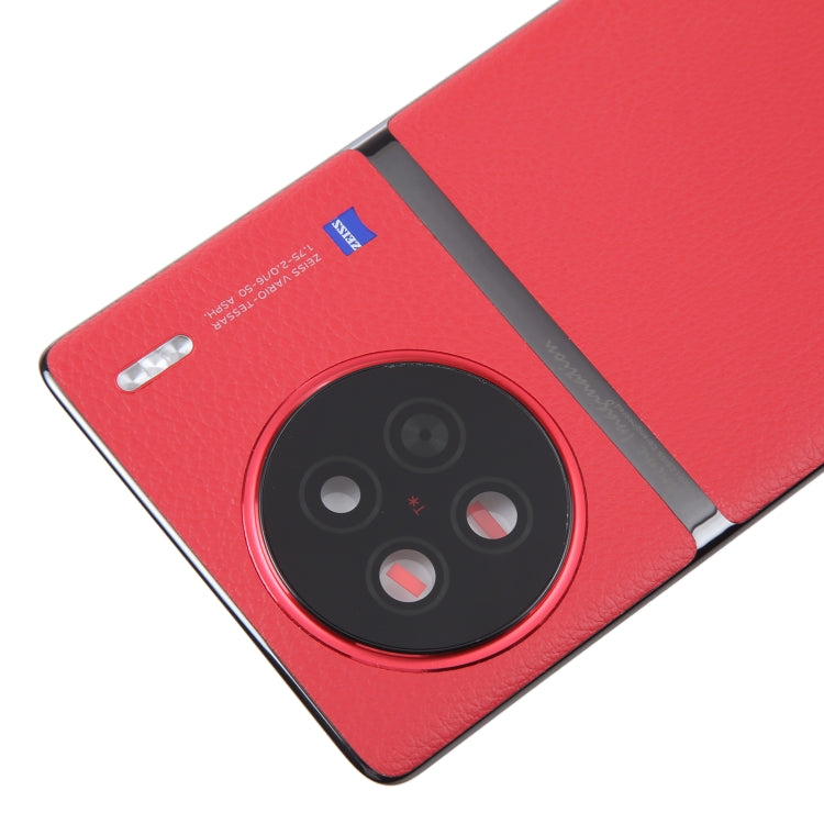 For vivo X90 Original Battery Back Cover with Camera Lens Cover(Red) - Back Cover by PMC TechLife | Online Shopping South Africa | PMC TechLife
