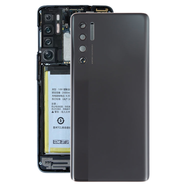 For TCL 20 Pro 5G Original Battery Back Cover(Black) - For TCL by PMC TechLife | Online Shopping South Africa | PMC TechLife