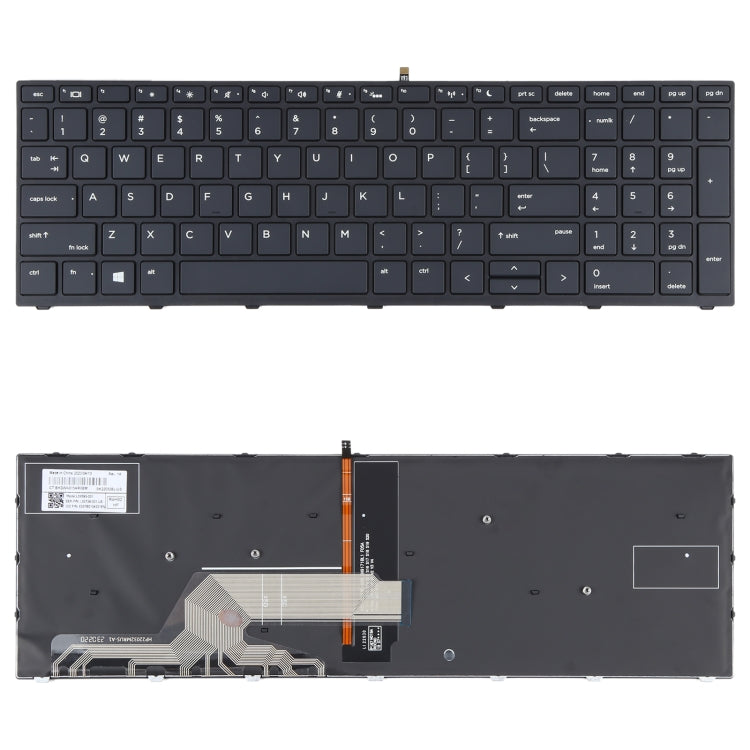 For HP Probook 450 G5 455 G5 470 G5 650 G4 650 G5 US Version Keyboard with Backlight (Black) - Replacement Keyboards by PMC TechLife | Online Shopping South Africa | PMC TechLife