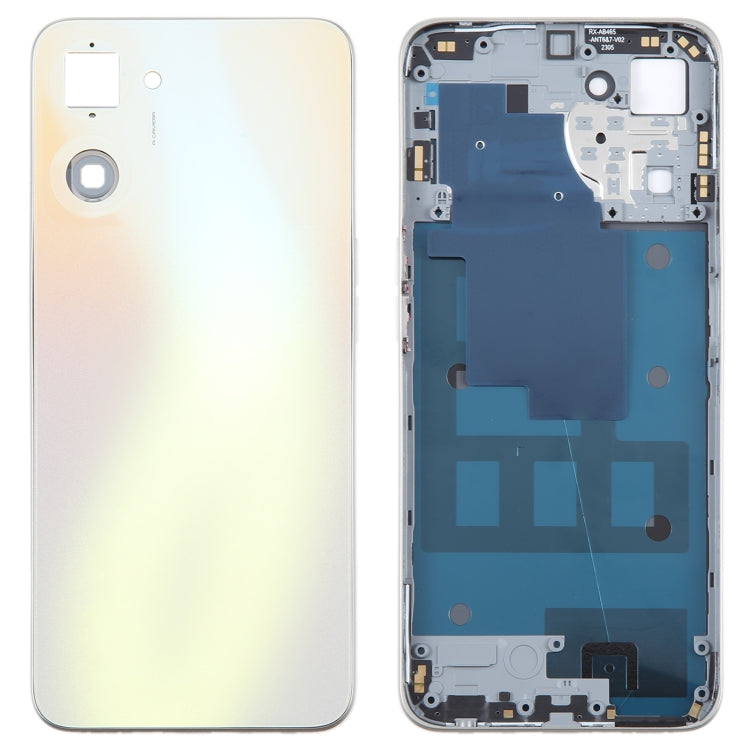 For Realme V30 Original Battery Back Cover with Middle Frame(Gold) - Back Cover by PMC TechLife | Online Shopping South Africa | PMC TechLife