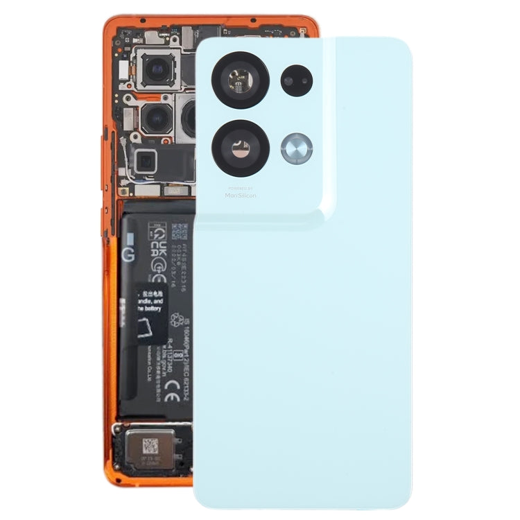 For OPPO Reno8 Pro+ Original Battery Back Cover with Camera Lens Cover(Green) - Back Cover by PMC TechLife | Online Shopping South Africa | PMC TechLife