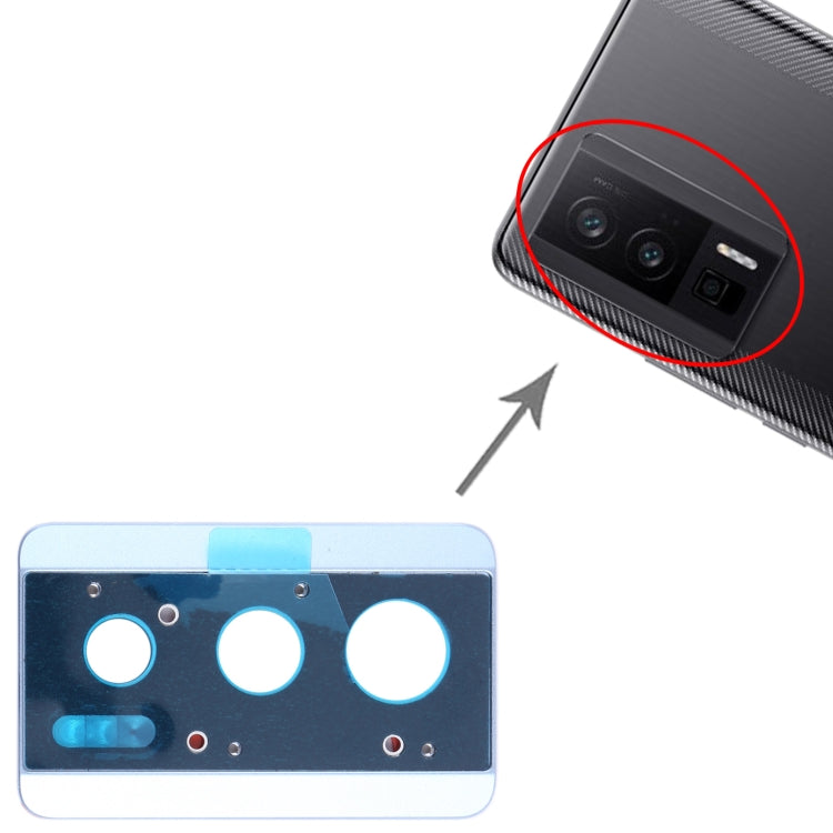 Original Back Camera Lens Frame for Xiaomi Redmi K60 (Blue) - Camera by PMC TechLife | Online Shopping South Africa | PMC TechLife