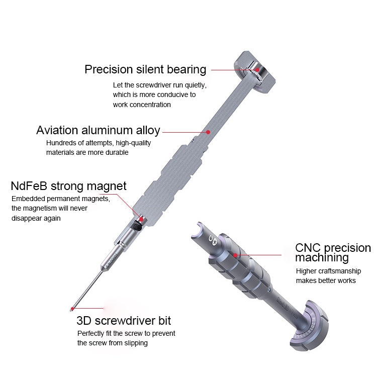 Qianli i-Thor S2 Precision 3D Texture Phillips Screwdriver - Screwdriver by QIANLI | Online Shopping South Africa | PMC TechLife | Buy Now Pay Later Mobicred