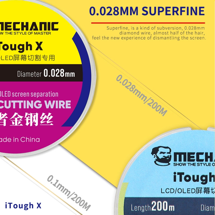 MECHANIC iTough X 200M 0.035MM LCD OLED Screen Cutting Wire - free shipping - PMC TechLife - Order now!