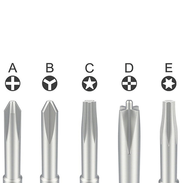 Qianli iFlying 5 in 1 Aluminum Handle Anti-slip Screwdriver - free shipping - PMC TechLife - Order now!