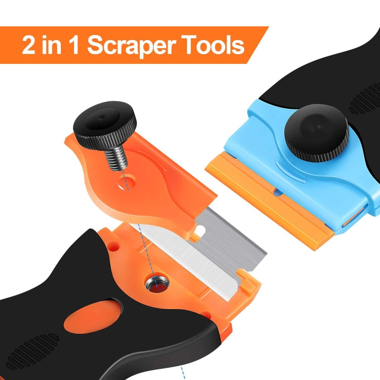 Double Headed Scraper Blade Glue Squeegee Remover Cleaner Tool (Yellow) - free shipping - PMC TechLife - Order now!