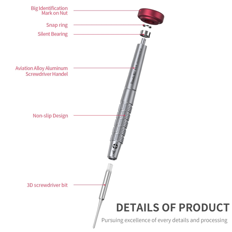 Qianli iFlying 3D Aluminum Handle Anti-slip Screwdriver, Philips - Screwdriver by QIANLI | Online Shopping South Africa | PMC Jewellery