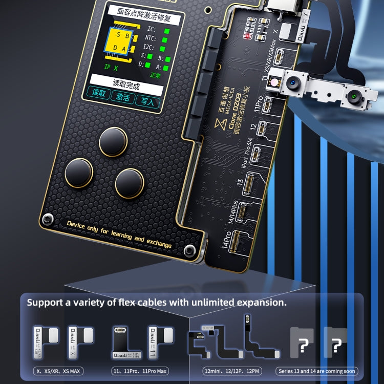 MEGA-IDEA Clone DZ03 Battery Activation & Face ID Dot Matrix Programmer for iPhone 8-14 Pro Max, Plug: EU - Repair Programmer by PMC TechLife | Online Shopping South Africa | PMC TechLife