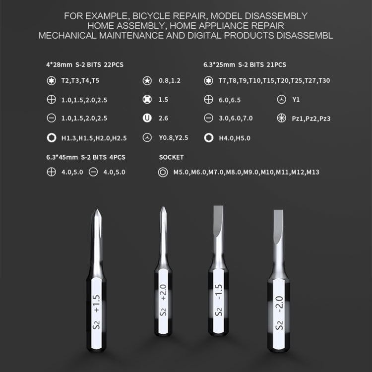 JAKEMY JM-6125 60 in 1 Professional Screwdriver Set - Screwdriver Set by JAKEMY | Online Shopping South Africa | PMC Jewellery | Buy Now Pay Later Mobicred