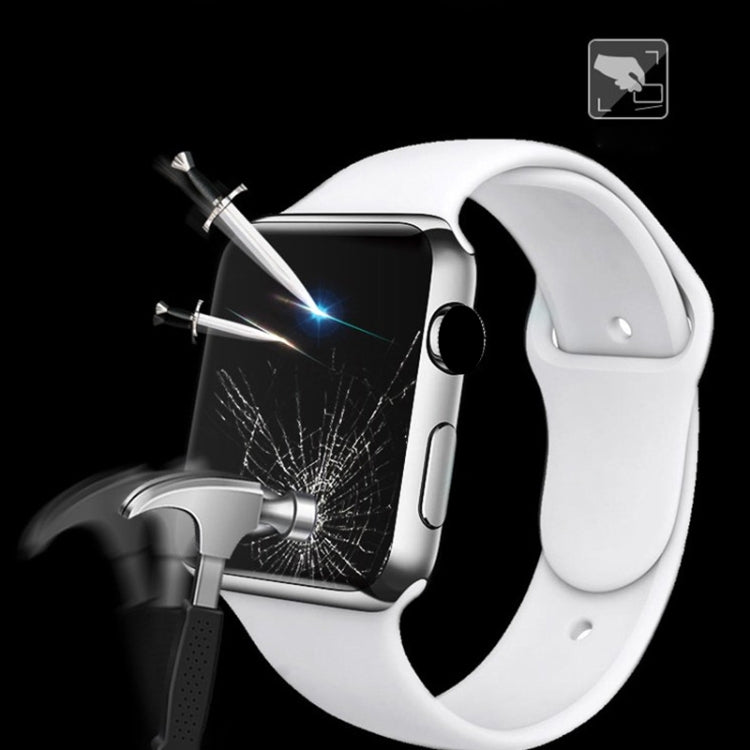 2 PCS mocolo 0.33mm 9H 3D Round Edge Tempered Glass Film for Apple Watch Series 3 42mm - Watch Cases by mocolo | Online Shopping South Africa | PMC Jewellery | Buy Now Pay Later Mobicred