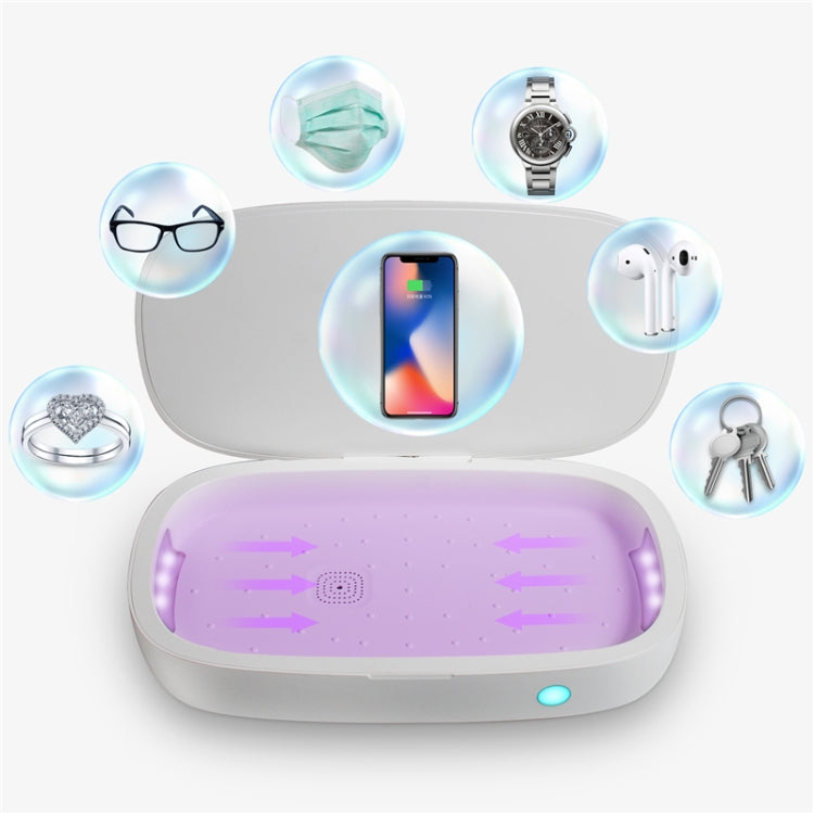 U3 UVC Ultraviolet Cell Phone Sterilization Box Mask Toothbrush Sterilizer Sterilization Box Wireless Charger - free shipping - PMC TechLife - Order now!
