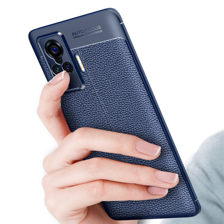 For VIVO X50 Pro Litchi Texture TPU Shockproof Case(Black) - free shipping - PMC TechLife - Order now!