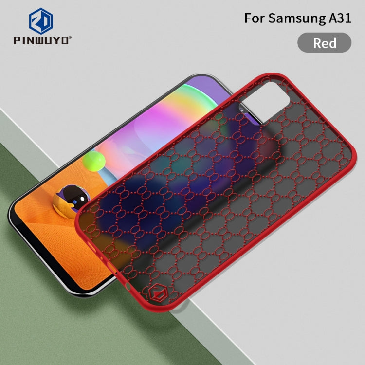 For Samsung Galaxy A31 PINWUYO Series 2 Generation PC + TPU Waterproof and Anti-drop All-inclusive Protective Case(Red) - Galaxy Phone Cases by PINWUYO | Online Shopping South Africa | PMC Jewellery | Buy Now Pay Later Mobicred