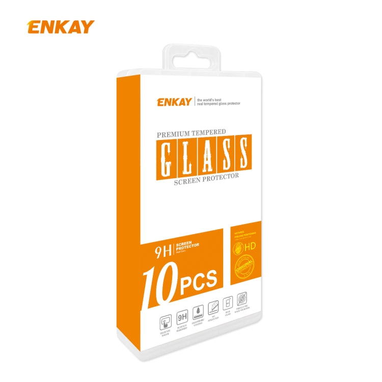 For Xiaomi Mi 10 Lite /Redmi 10X 5G 10 PCS ENKAY Hat-Prince Full Glue 0.26mm 9H 2.5D Tempered Glass Full Coverage Film -  by ENKAY | Online Shopping South Africa | PMC Jewellery | Buy Now Pay Later Mobicred