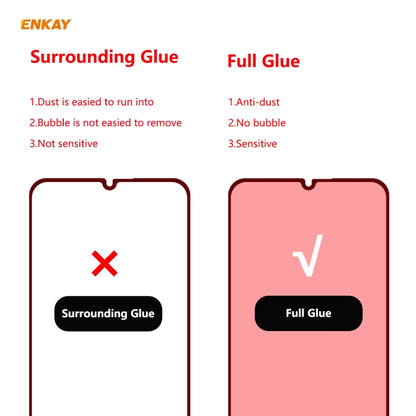 For Xiaomi Mi 10 Lite /Redmi 10X 5G 10 PCS ENKAY Hat-Prince Full Glue 0.26mm 9H 2.5D Tempered Glass Full Coverage Film -  by ENKAY | Online Shopping South Africa | PMC Jewellery | Buy Now Pay Later Mobicred