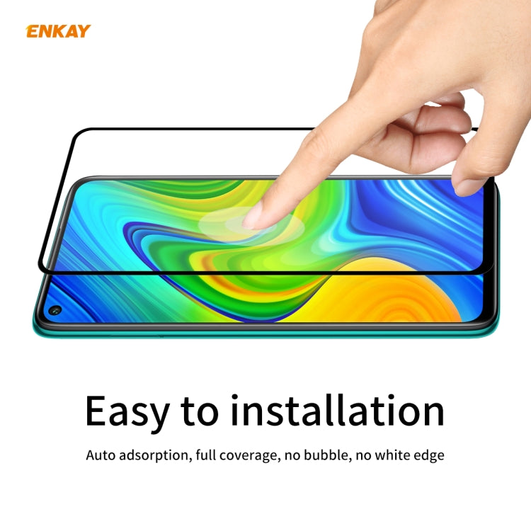 For Redmi 10X 4G / Redmi Note 9 10 PCS ENKAY Hat-Prince Full Glue 0.26mm 9H 2.5D Tempered Glass Full Coverage Film -  by ENKAY | Online Shopping South Africa | PMC Jewellery | Buy Now Pay Later Mobicred