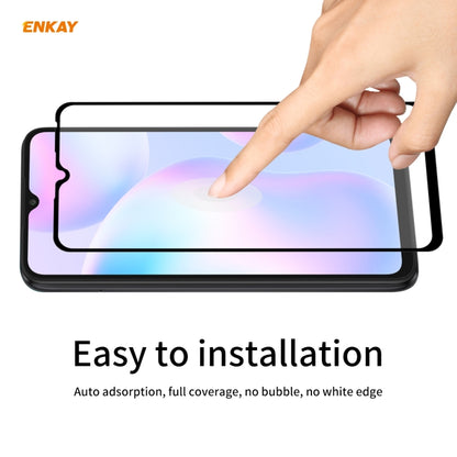 For Redmi 9 / 9A / 9C 10 PCS ENKAY Hat-Prince Full Glue 0.26mm 9H 2.5D Tempered Glass Full Coverage Film -  by ENKAY | Online Shopping South Africa | PMC Jewellery | Buy Now Pay Later Mobicred