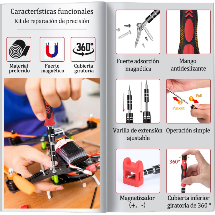 115 in 1 Precision Screw Driver Mobile Phone Computer Disassembly Maintenance Tool Set(Black) - Screwdriver Set by PMC TechLife | Online Shopping South Africa | PMC TechLife
