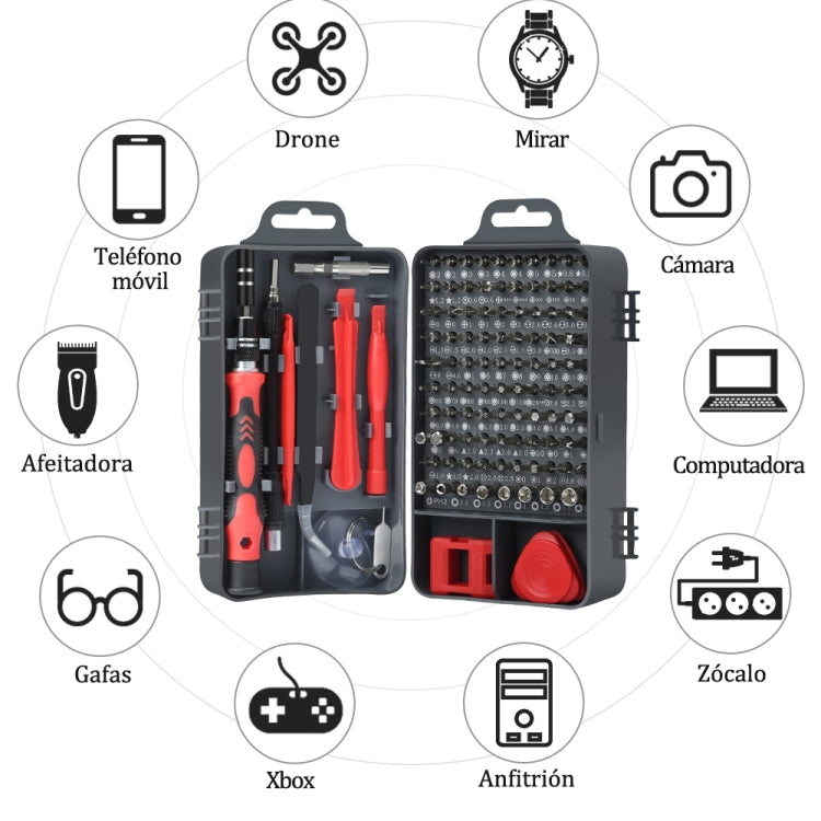 115 in 1 Precision Screw Driver Mobile Phone Computer Disassembly Maintenance Tool Set(Red) - Screwdriver Set by PMC TechLife | Online Shopping South Africa | PMC TechLife
