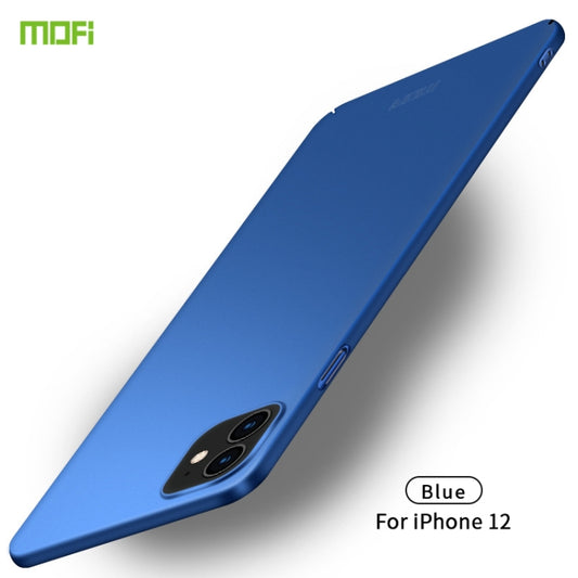 For iPhone 12 mini MOFI Frosted PC Ultra-thin Hard Case(Blue) - iPhone 12 mini Cases by MOFI | Online Shopping South Africa | PMC Jewellery