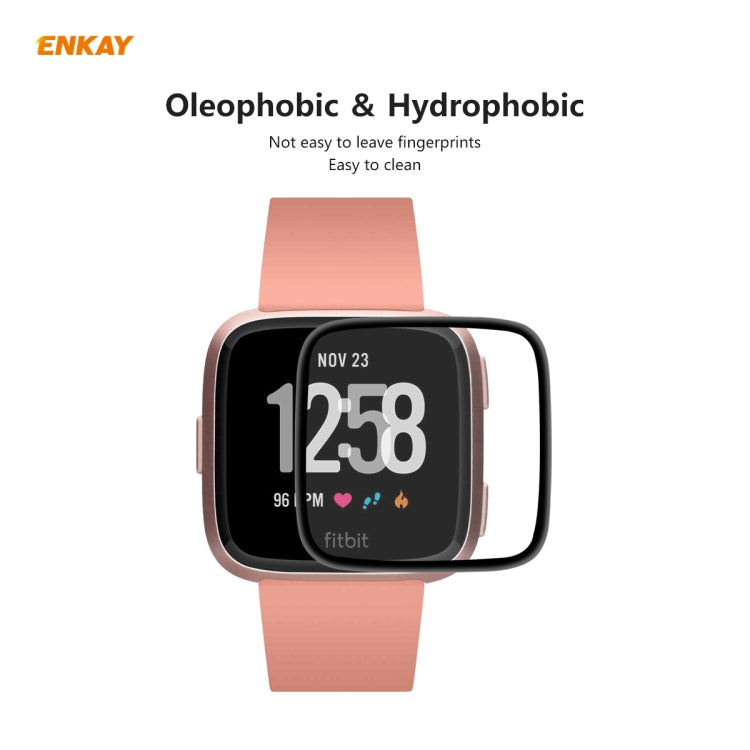 1 PCS For Fitbit Versa 3 / Fitbit Sense ENKAY Hat-Prince 3D Full Screen Soft PC Edge + PMMA HD Screen Protector Film - Screen Protector by ENKAY | Online Shopping South Africa | PMC TechLife | Buy Now Pay Later Mobicred