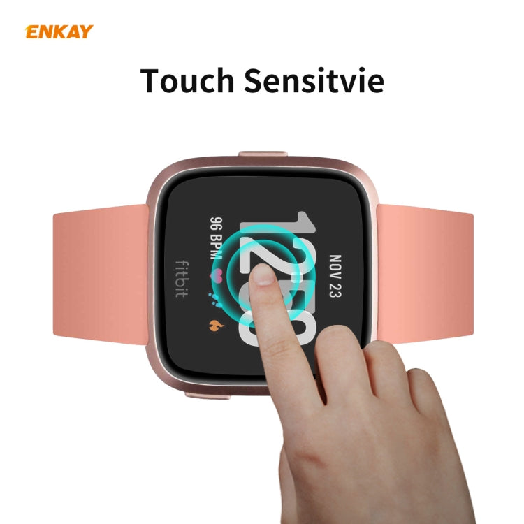 2 PCS For Fitbit Versa 3 / Fitbit Sense ENKAY Hat-Prince 3D Full Screen Soft PC Edge + PMMA HD Screen Protector Film - Screen Protector by ENKAY | Online Shopping South Africa | PMC TechLife | Buy Now Pay Later Mobicred