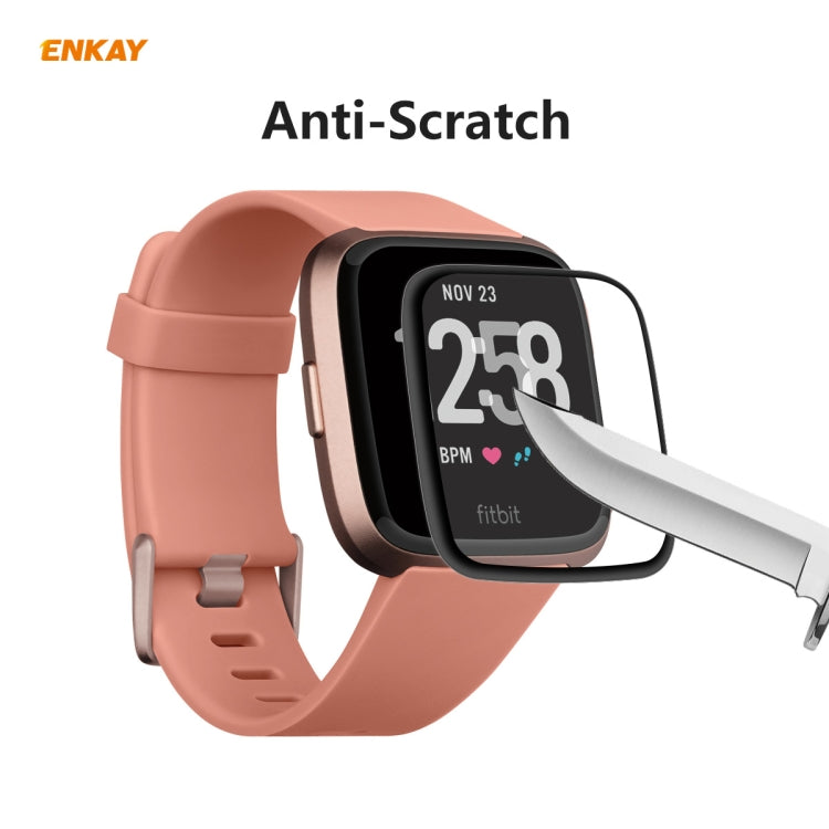 2 PCS For Fitbit Versa 3 / Fitbit Sense ENKAY Hat-Prince 3D Full Screen Soft PC Edge + PMMA HD Screen Protector Film - Screen Protector by ENKAY | Online Shopping South Africa | PMC TechLife | Buy Now Pay Later Mobicred